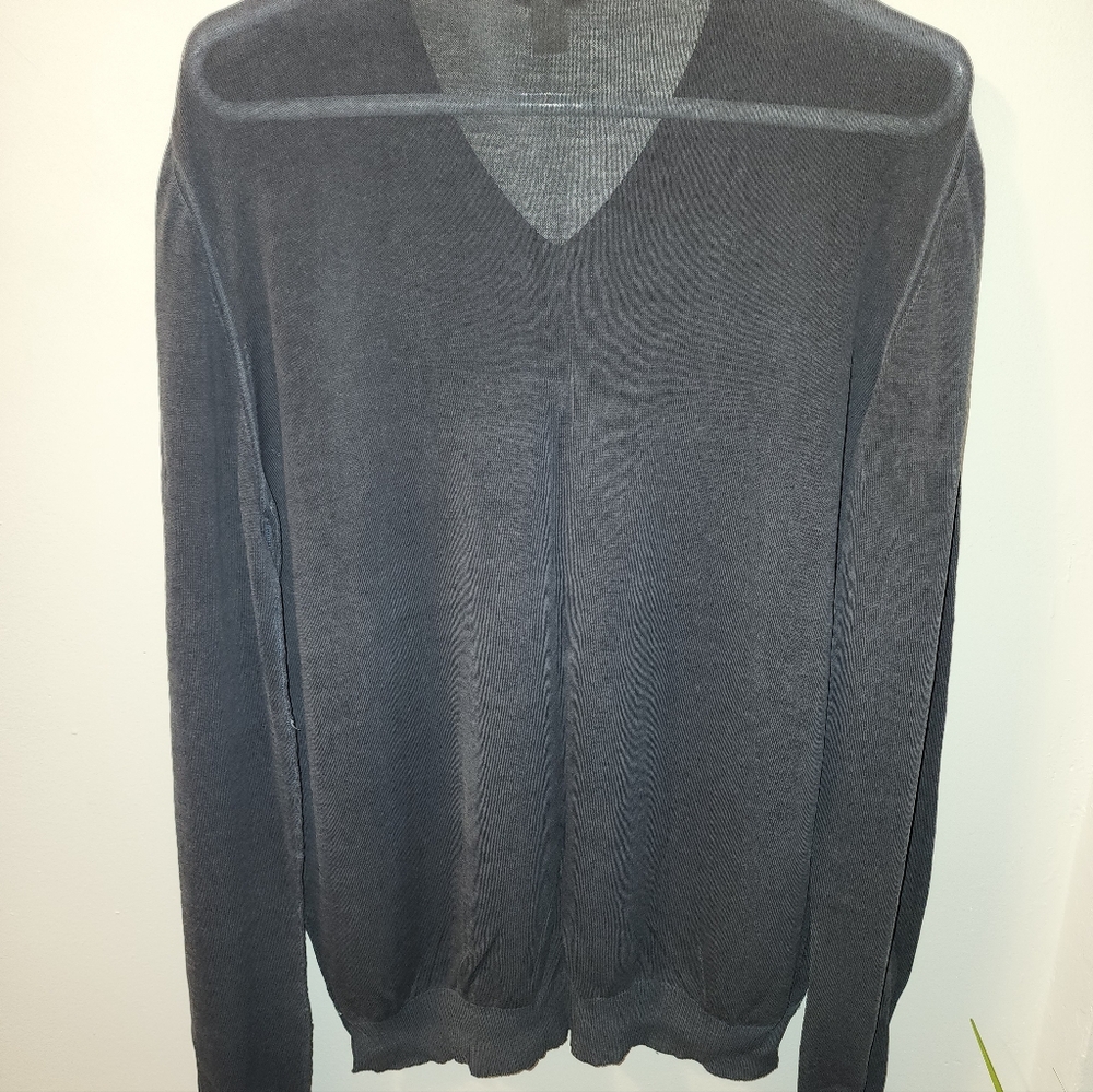 Diesel True Vintage Men's Gray V-Neck Sweater